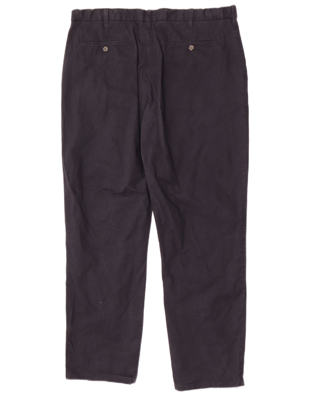 Pantaloni chino regolari da uomo Marks & Spencer W40 L33 cotone blu navy