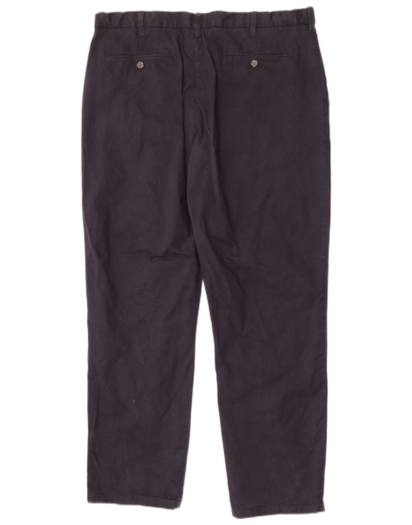 Pantaloni chino regolari da uomo Marks & Spencer W40 L33 cotone blu navy