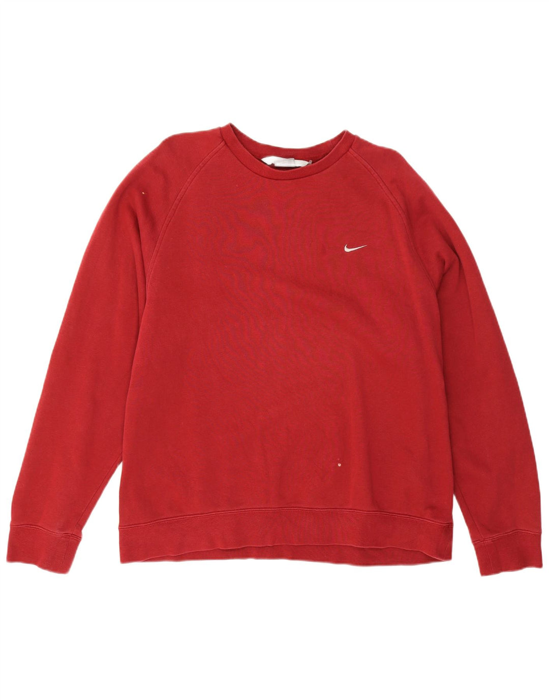 Felpa Nike Uomo Maglione Large Rosso Cotone