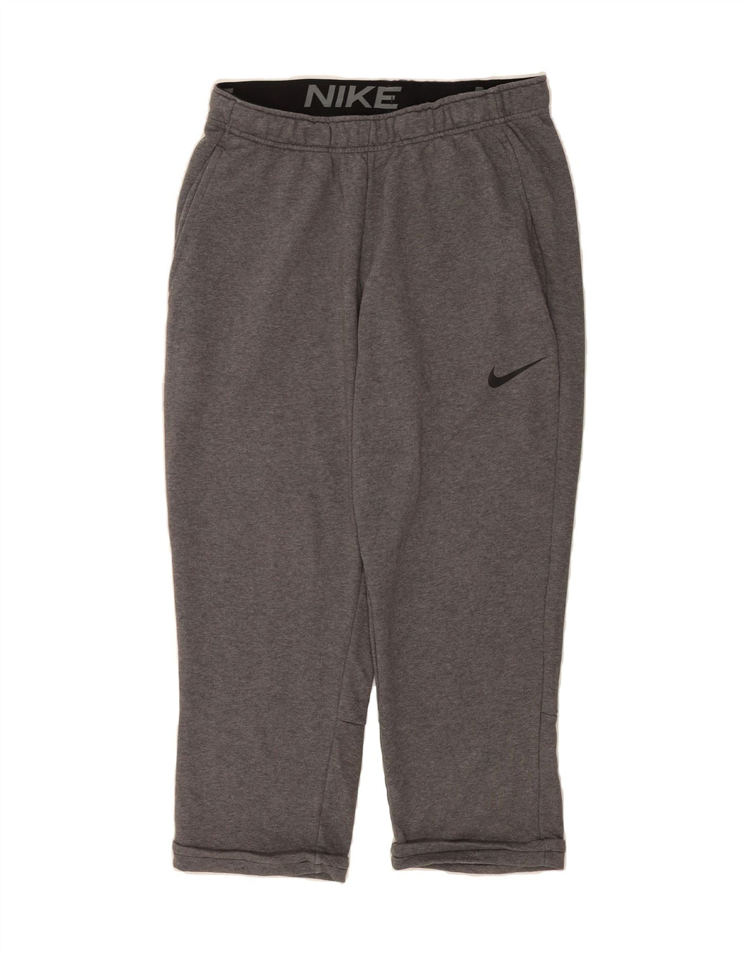NIKE Womens Dri Fit Tracksuit Trousers UK 14 Medium  Grey Cotton Vintage Nike and Second-Hand Nike from Messina Hembry 