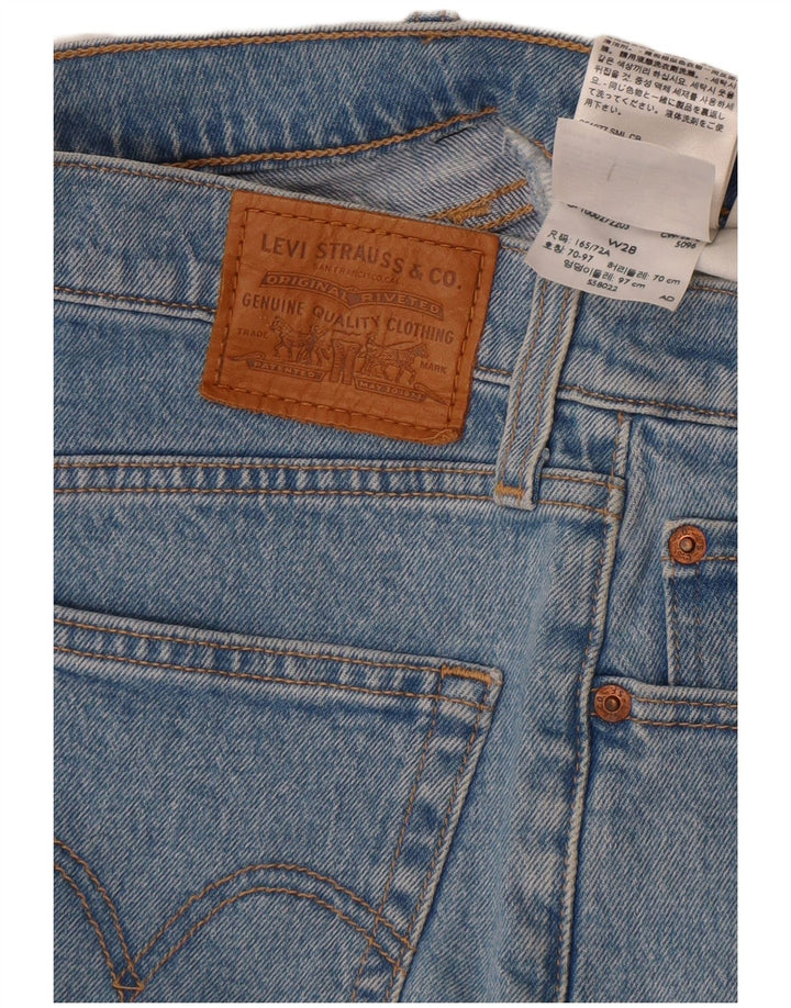 Pantaloncini di jeans da donna Levi's W28 cotone blu medio