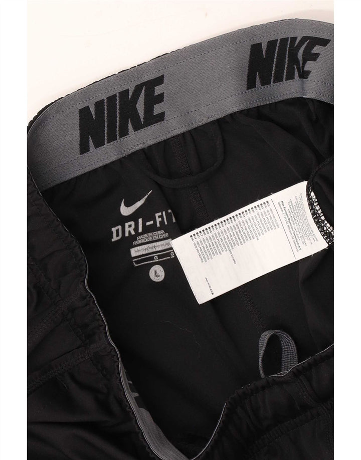 Pantaloncini sportivi Nike da uomo con vestibilità regolare grafica, grandi, in poliestere nero
