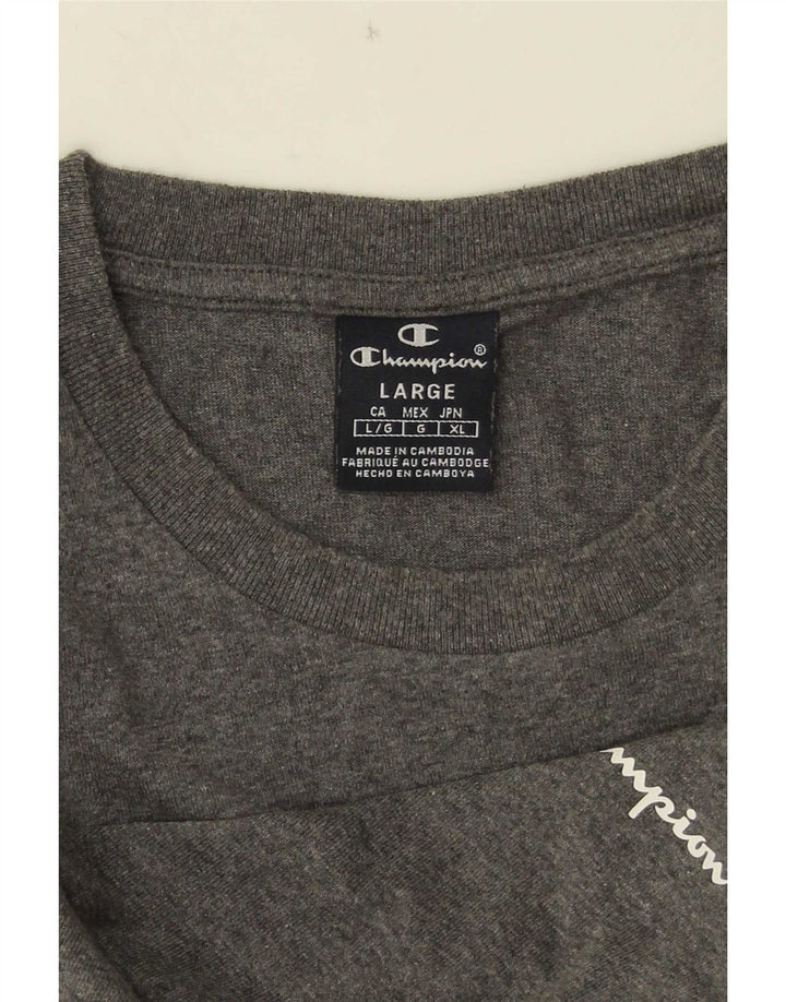 T-shirt da uomo Champion Top grande grigia