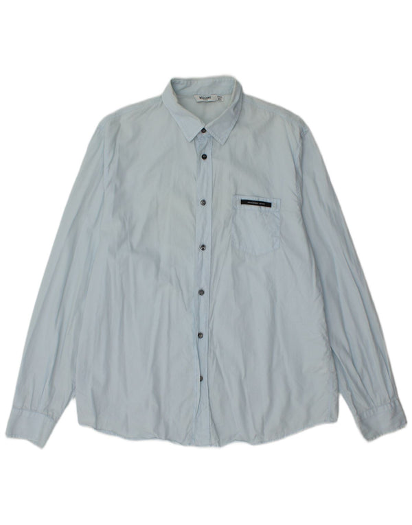 Camicia Moschino Uomo XL Blu Cotone