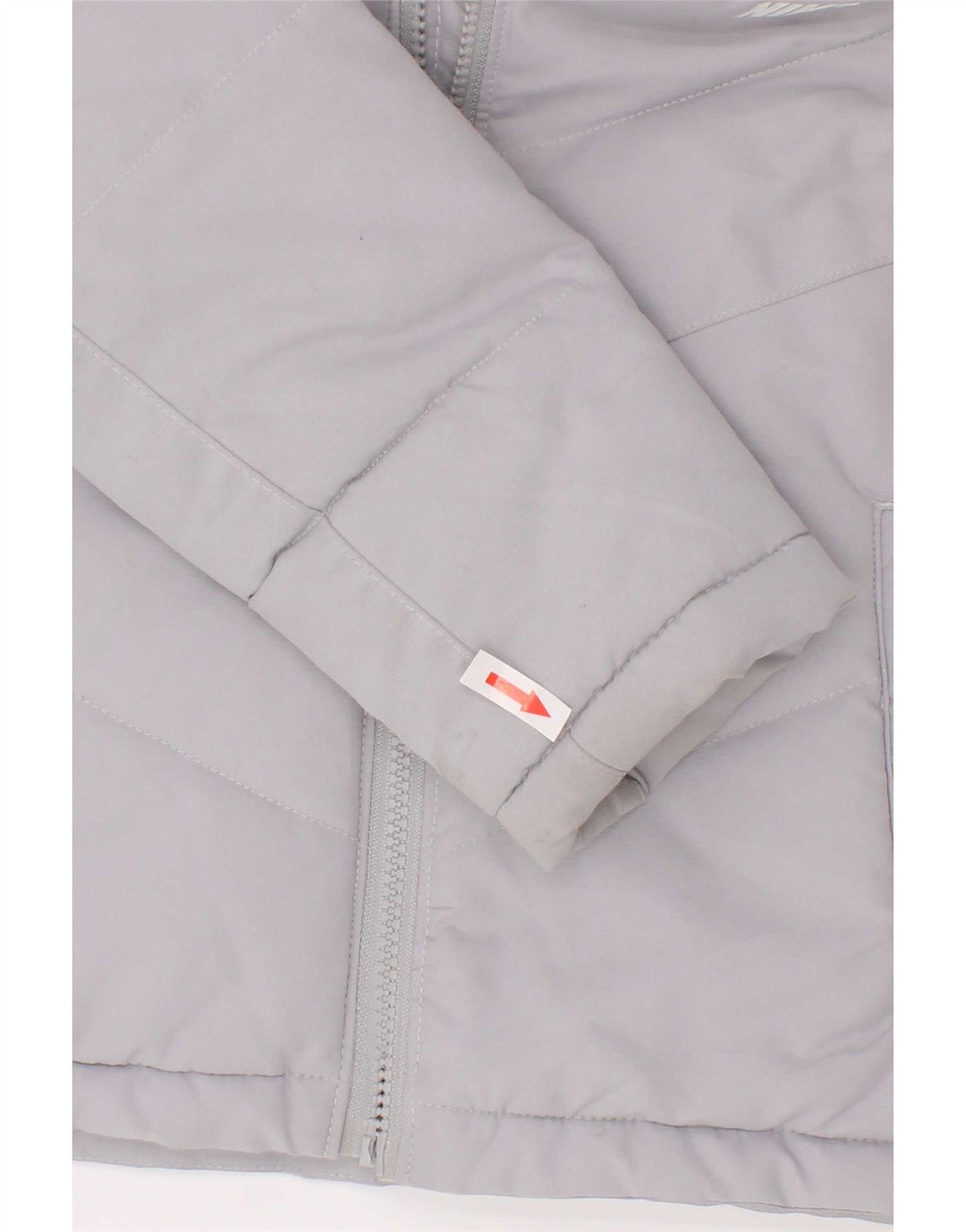 Giacca imbottita con cappuccio Nike da ragazzo 5-6 anni in poliestere grigio medio
