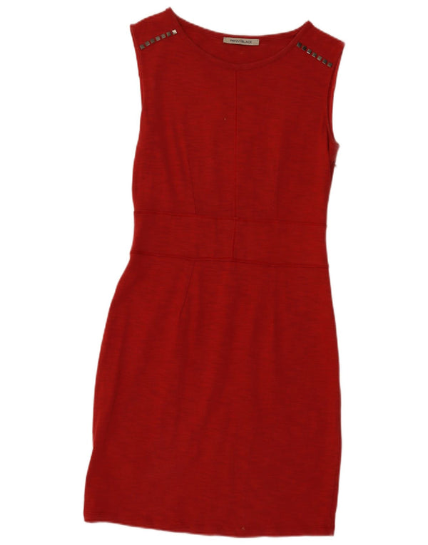 Penny Black Abito tubino senza maniche da donna UK 12 Medio rosso screziato