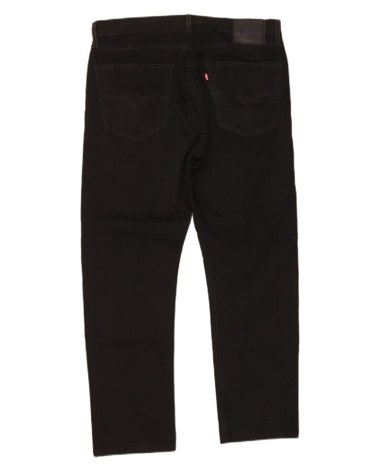 Levi's Uomo 502 Jeans affusolati W36 L29 Cotone Nero