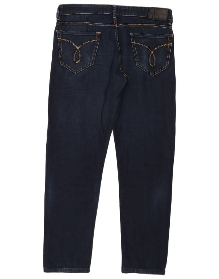 Jeans slim da donna Calvin Klein W33 L29 cotone blu navy