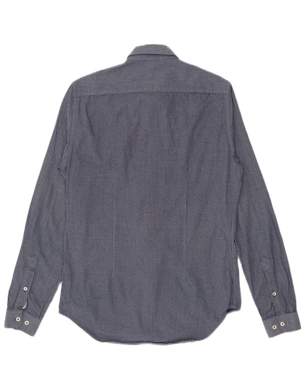 Camicia Zara da uomo slim fit piccola a quadretti blu navy