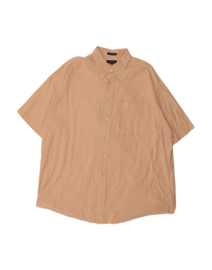 GANT Mens Short Sleeve Shirt XL Orange Cotton