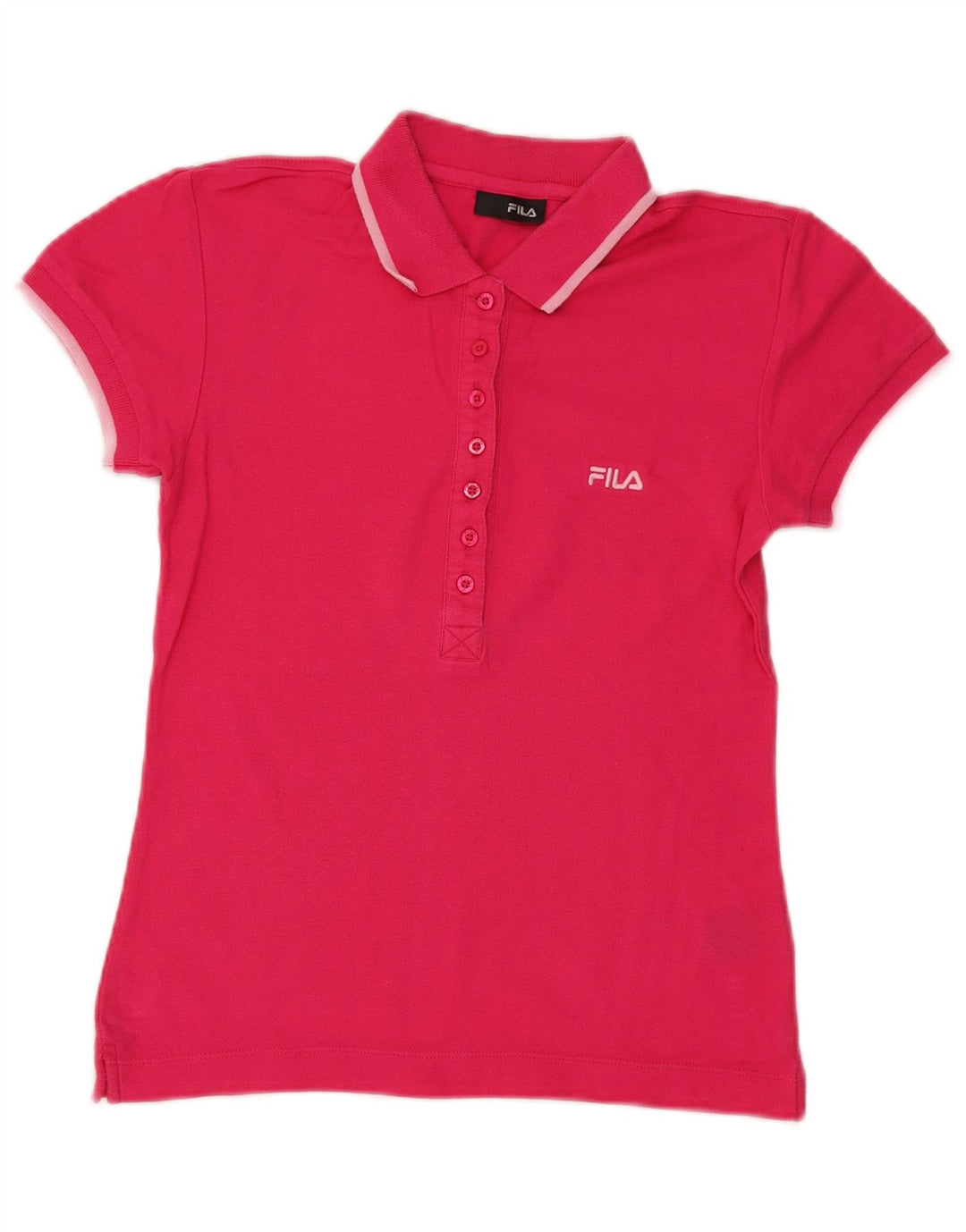 Polo da donna Fila UK 12 cotone rosa medio