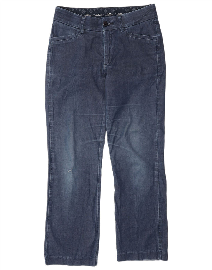 Jeans dritti LEE da donna con etichetta platino US 6 medio W30 L30 cotone blu