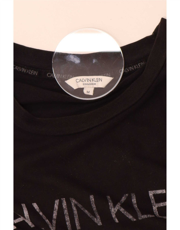 Maglietta grafica da uomo Calvin Klein Top nera media