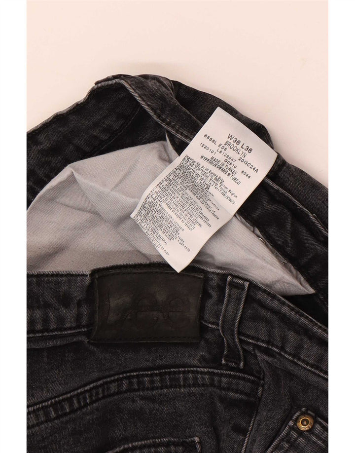 Jeans dritti da uomo Lee Brooklyn W36 L36 cotone nero