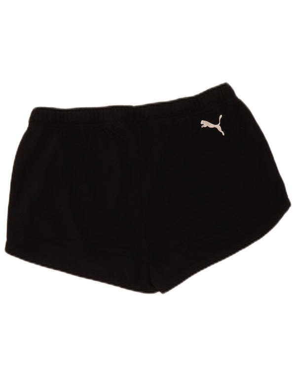 Pantaloncini sportivi con grafica PUMA da donna UK 14 Large Nero Poliestere