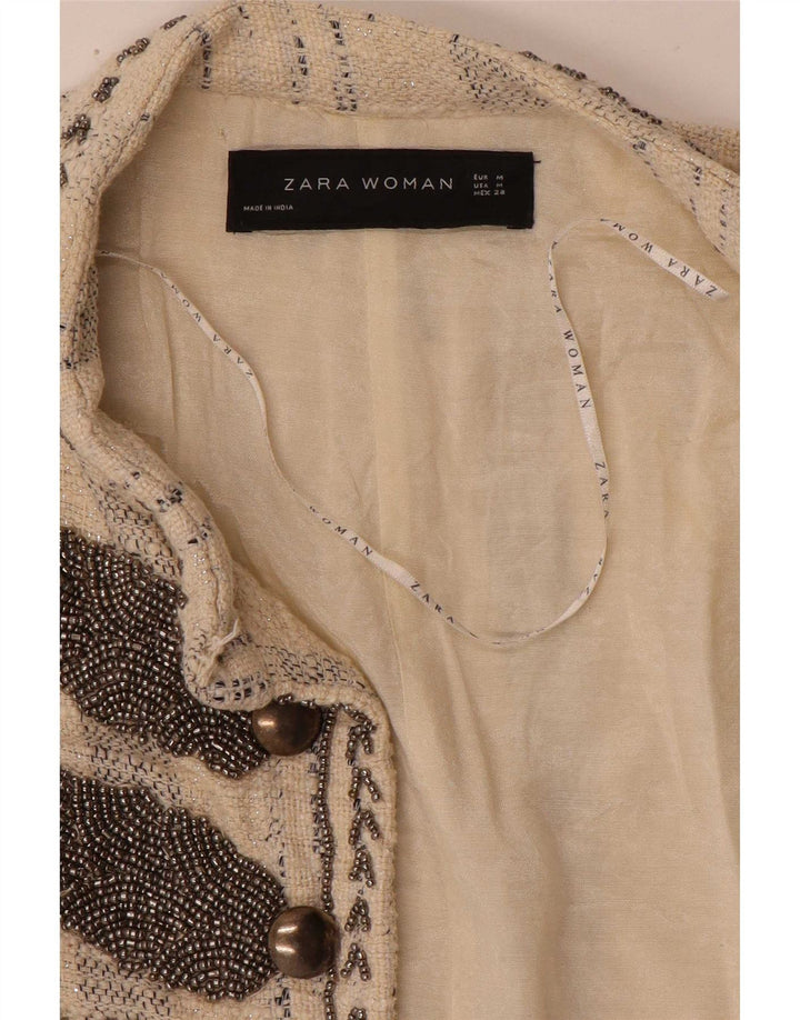 Gilet aperto da donna Zara UK 12 beige medio