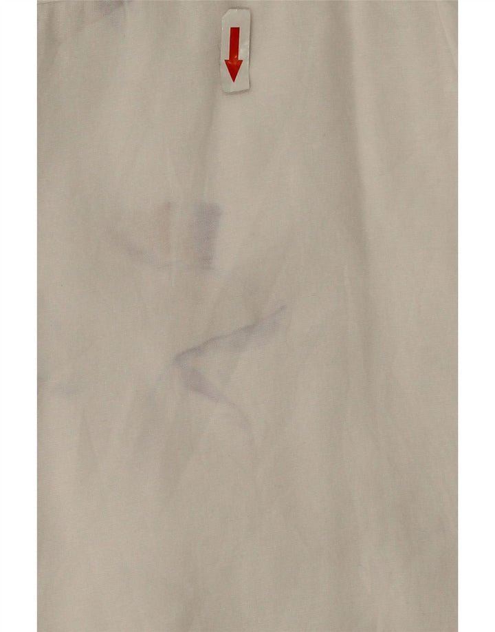 Camicia oversize da donna Zara UK 14 cotone bianco medio