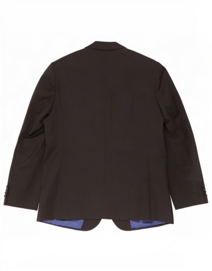 Giacca blazer a 2 bottoni Marks & Spencer da uomo UK 48 2XL lana grigia
