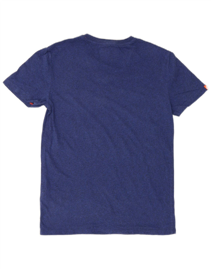 T-shirt da uomo Superdry Top Small in cotone blu navy