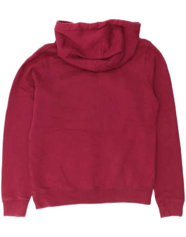 Maglione con cappuccio grafico da donna Jack Wills UK 12 Cotone bordeaux medio