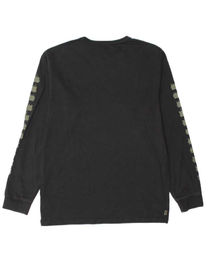 Vans Top grafico da uomo con vestibilità classica, manica lunga, cotone geometrico nero medio