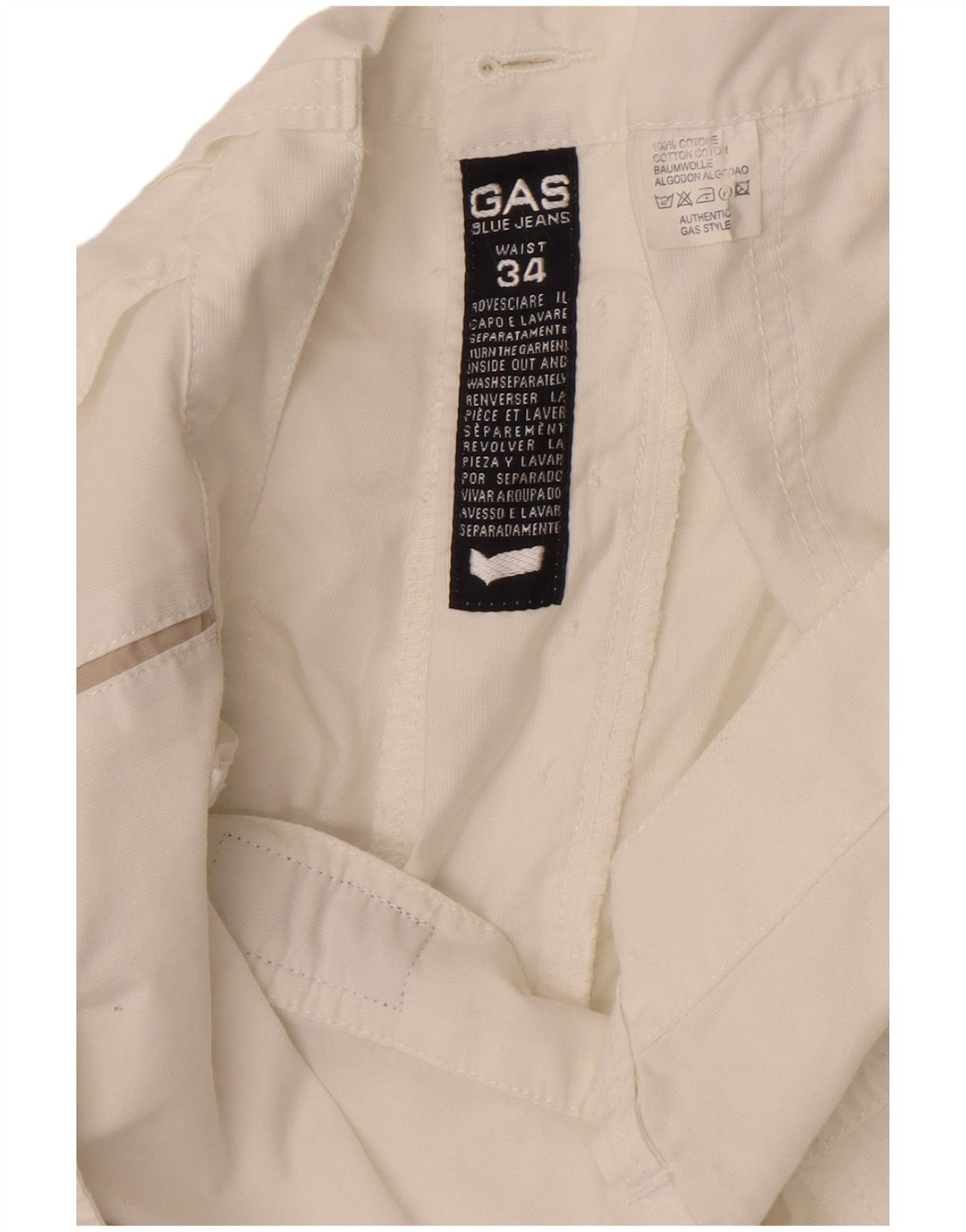 Bermuda da uomo Gap W34 Large in cotone bianco