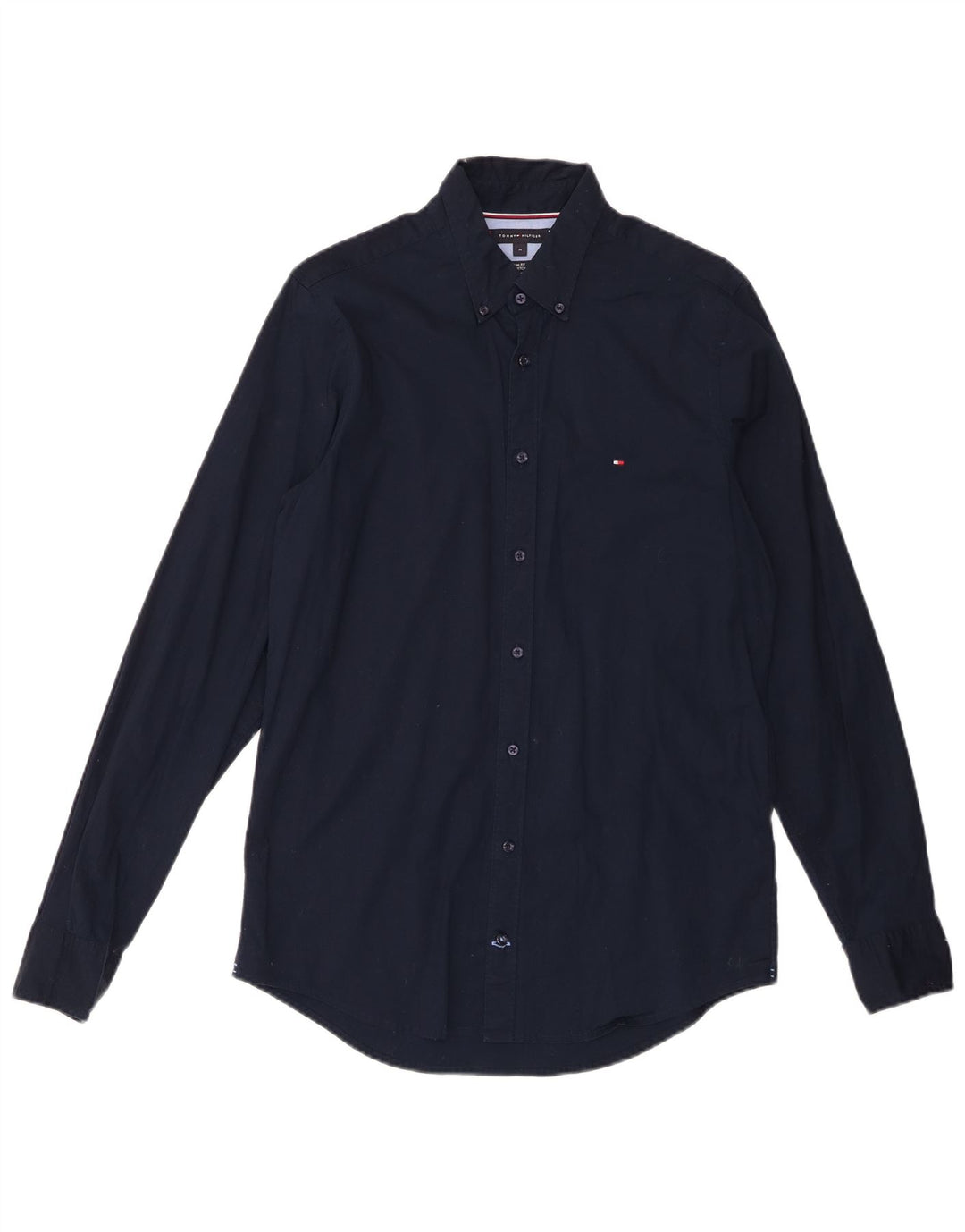 Camicia slim fit da uomo Tommy Hilfiger cotone medio blu navy