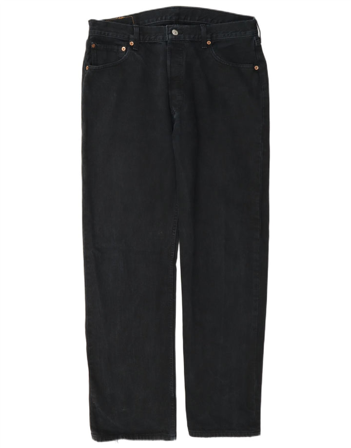 Levi's Uomo 501 Jeans dritti W34 L32 Blu Navy