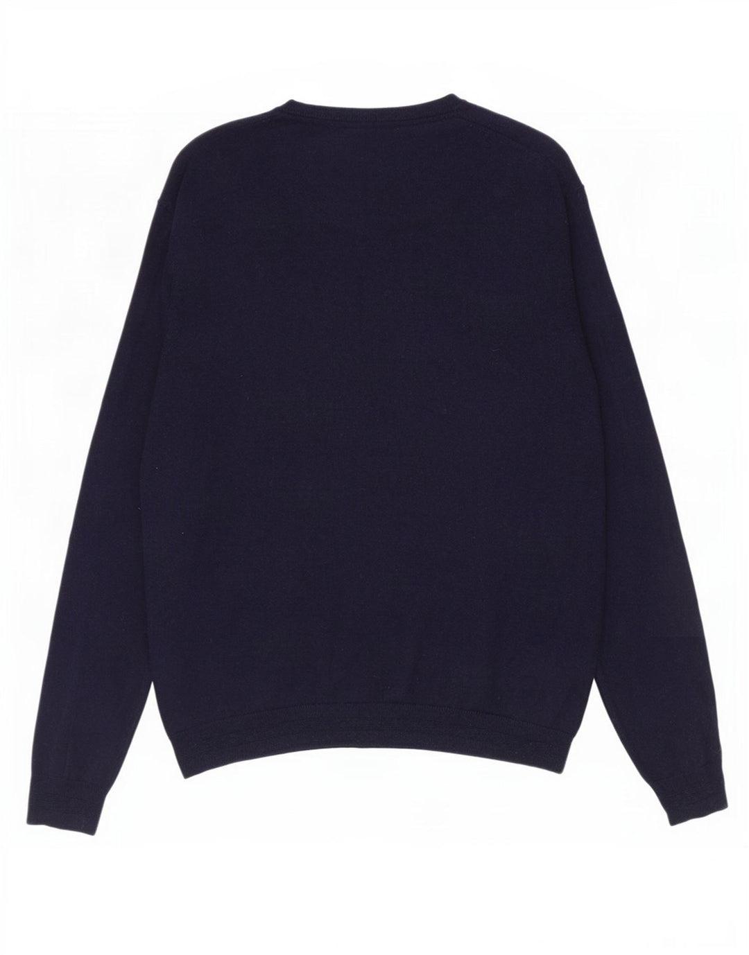 Maglione maglione girocollo da uomo Ted Baker taglia 4 grande lana blu navy
