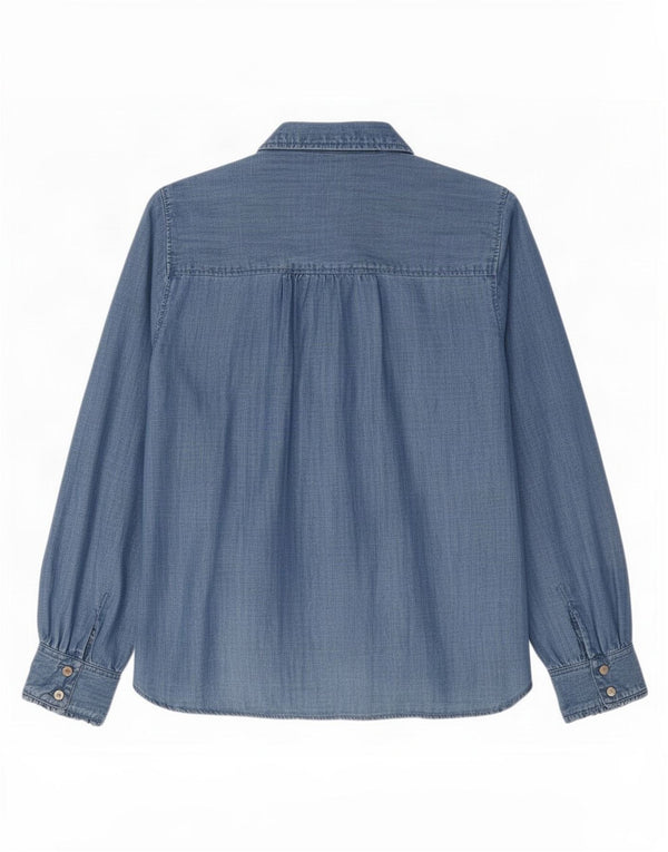 Camicia di jeans da donna Marks & Spencer UK 16 Large Lyocell blu