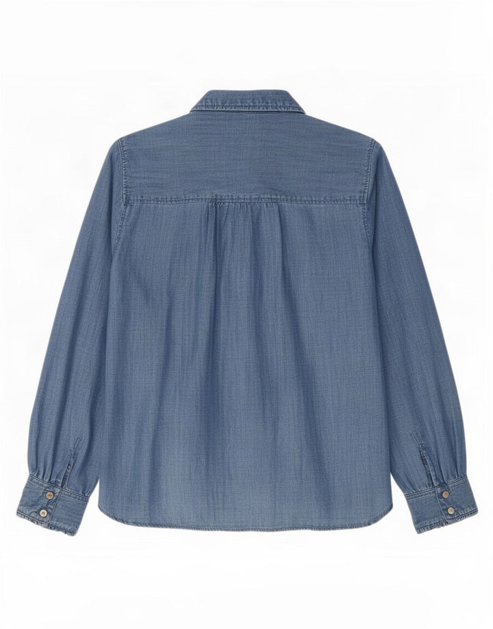 Camicia di jeans da donna Marks & Spencer UK 16 Large Lyocell blu