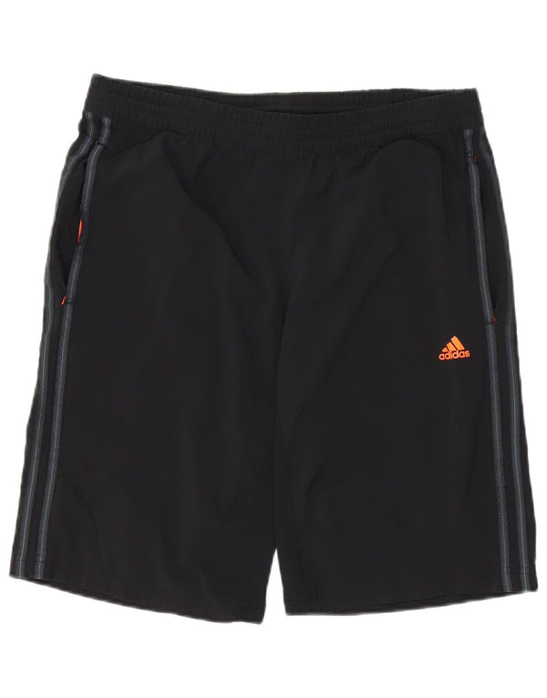 Pantaloncini sportivi Adidas Climacool da uomo piccoli in poliestere nero