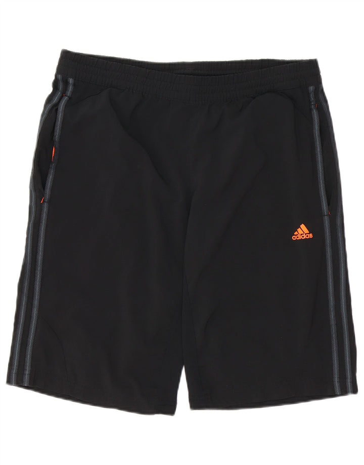 Pantaloncini sportivi Adidas Climacool da uomo piccoli in poliestere nero