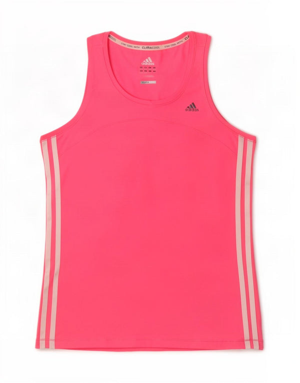 Canotta Adidas Climacool da donna UK 12/14 Poliestere rosa medio