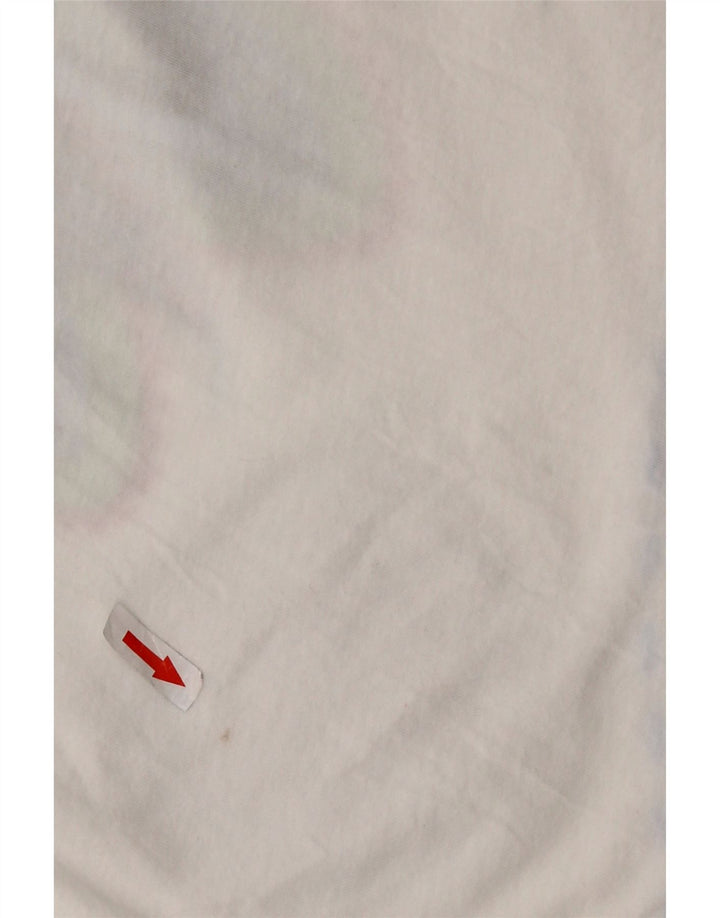 DESIGUAL Top tunica asimmetrica grafica da donna UK 18 XL floreale multicolore