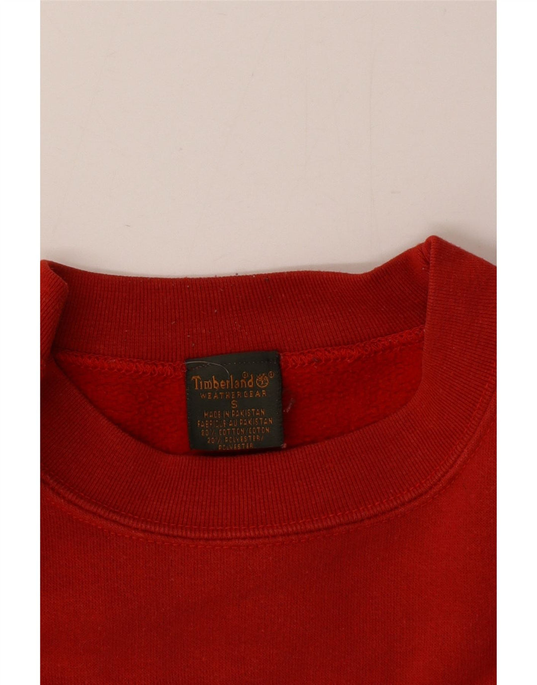 Timberland Felpa grafica da uomo Maglione piccolo cotone rosso