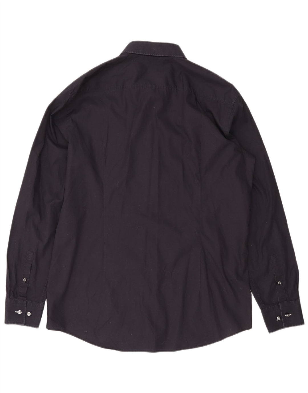 Camicia slim fit da uomo HUGO BOSS taglia 44 17 1/2 XL cotone blu navy