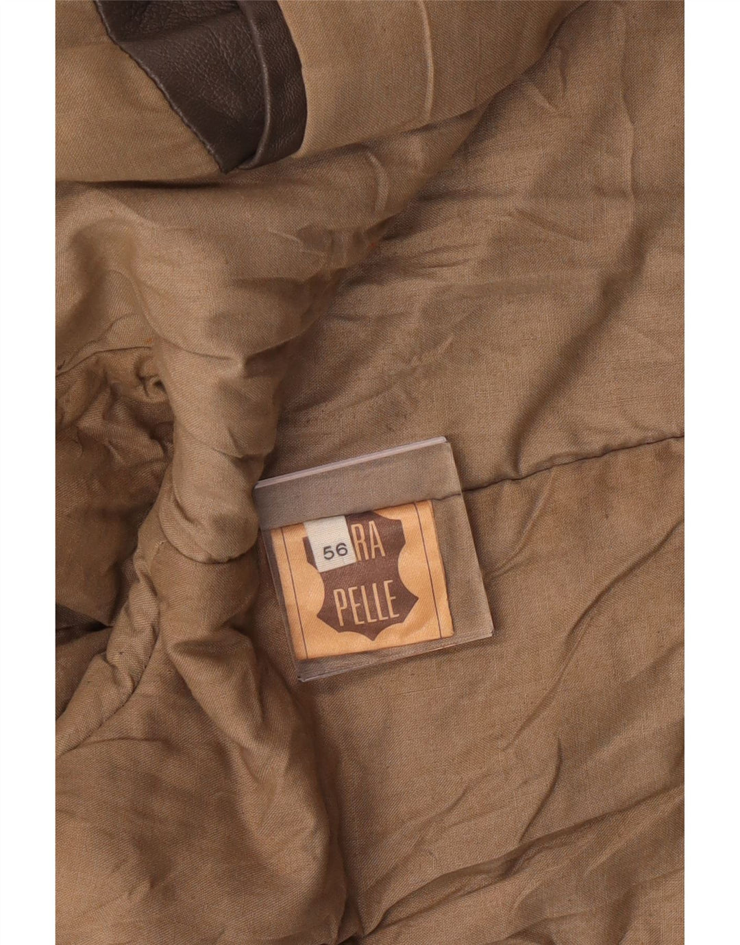 Giacca in pelle militare vintage da uomo IT 56 3XL Pelle grigia