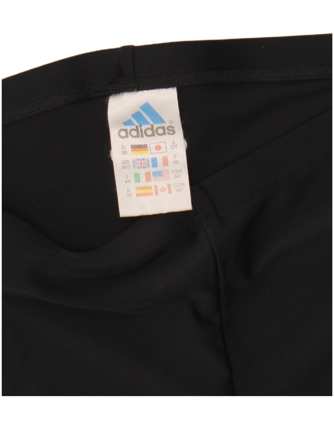 Pantaloncini sportivi ADIDAS da donna UK 12 medio nero poliestere