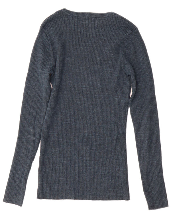 Maglione maglione con scollo a barca da donna Fat Face UK 8 piccolo blu