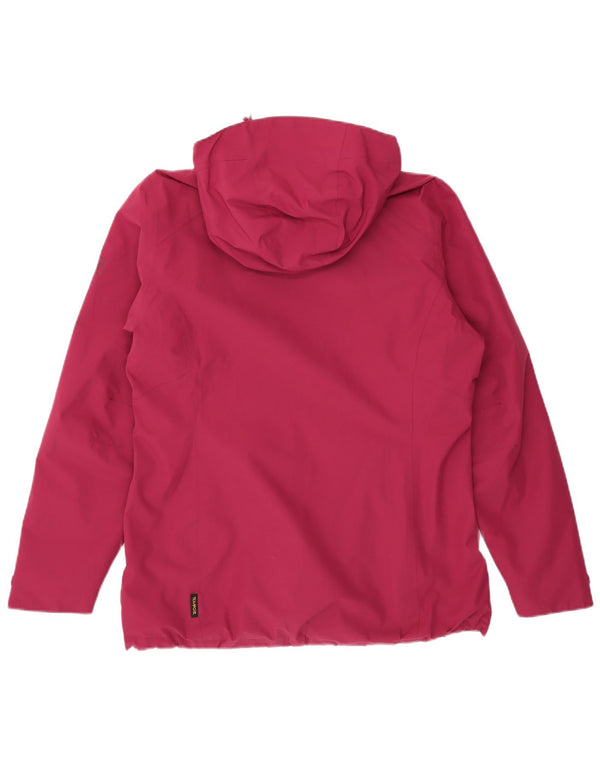 Giacca a vento con cappuccio da donna Jack Wolfskin UK 14/16 Large Rosa