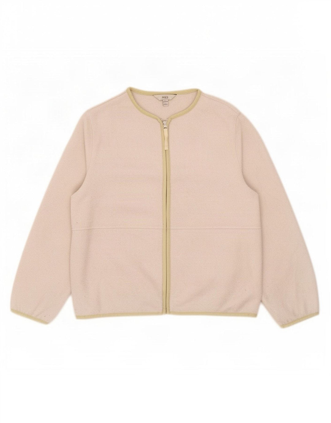 Giacca in pile da donna Marks & Spencer UK 14 Poliestere grigio medio