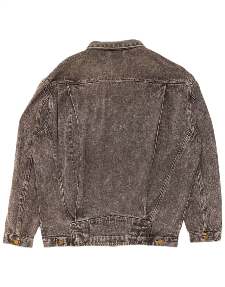 Giacca di jeans vintage da uomo UK 42 XL in cotone grigio