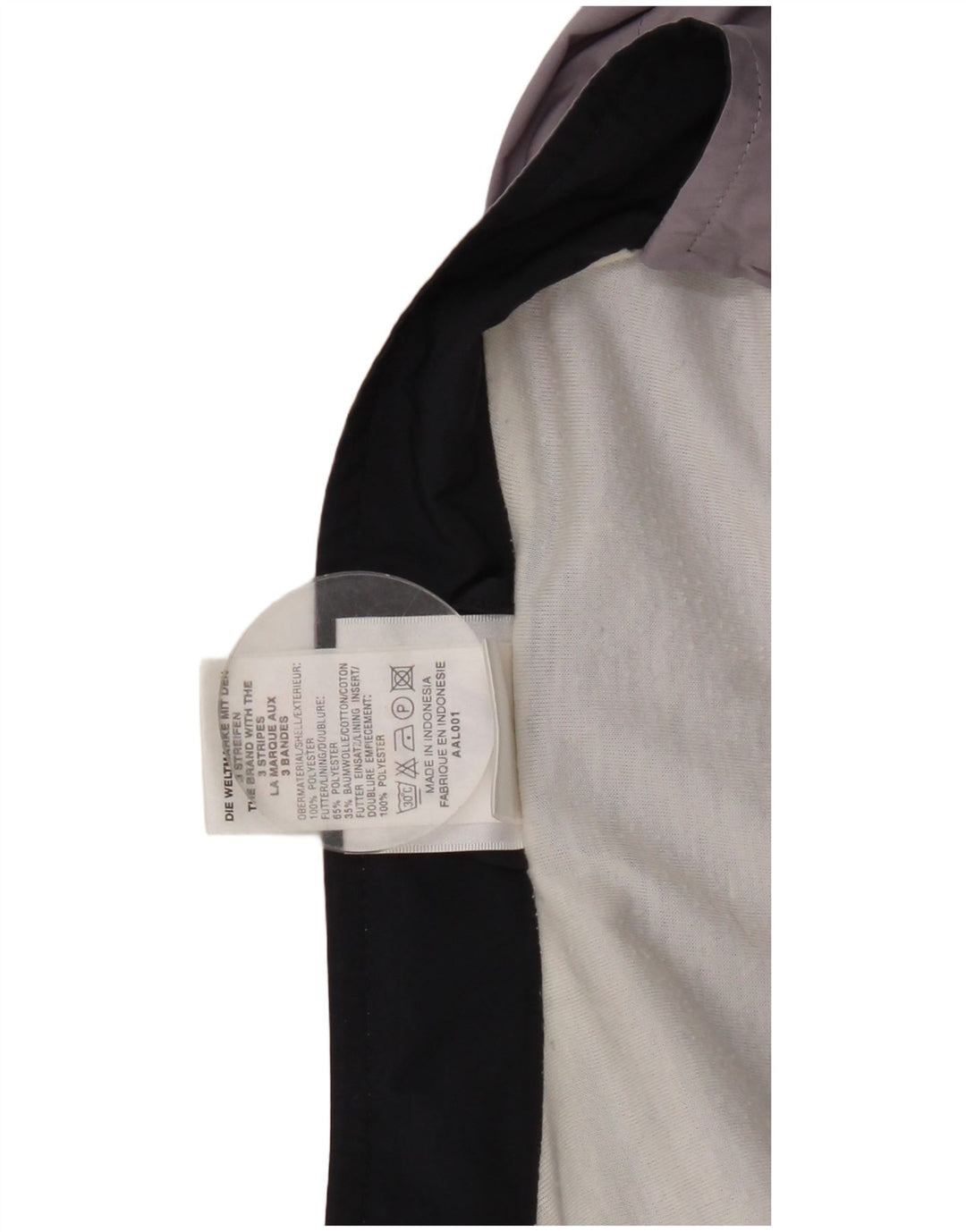 Giacca da tuta da donna Adidas UK 14 Large Viola Colourblock Poliestere