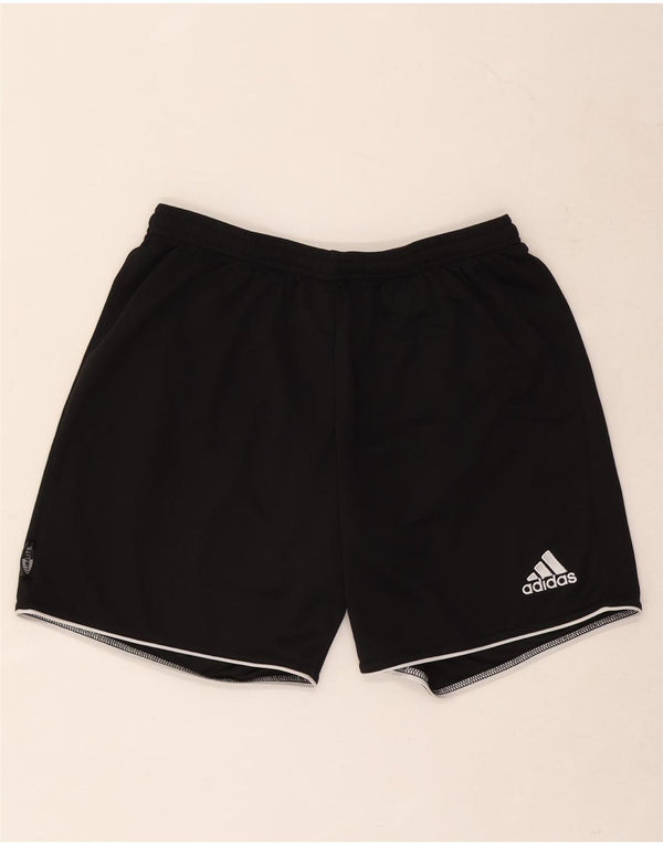 Pantaloncini sportivi Adidas Climalite da uomo medio poliestere nero