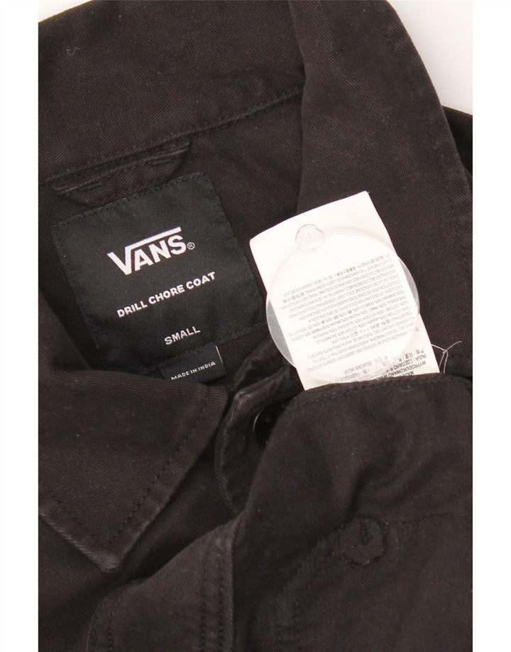 Giacca di jeans grafica da uomo Vans UK 36 piccola in cotone nero