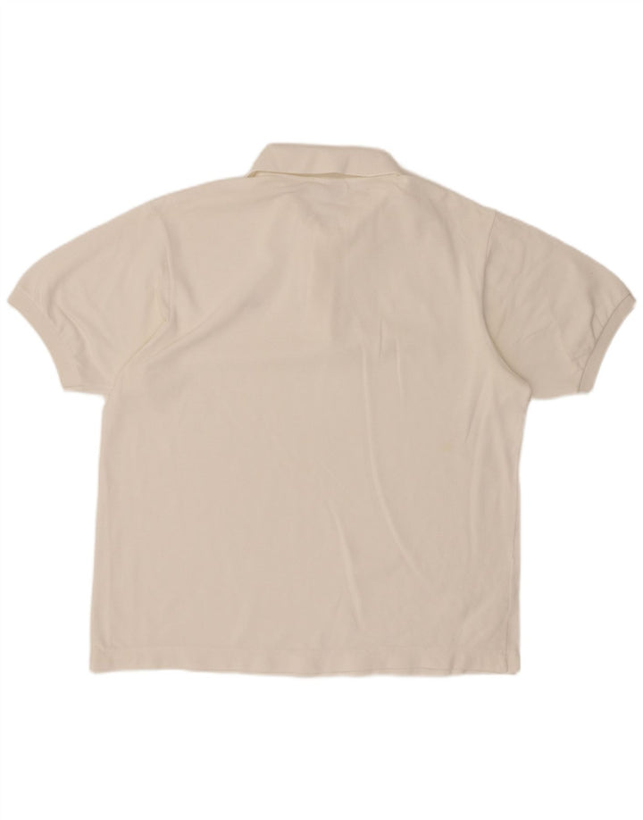 Polo da uomo LACOSTE taglia 6 XL in cotone bianco