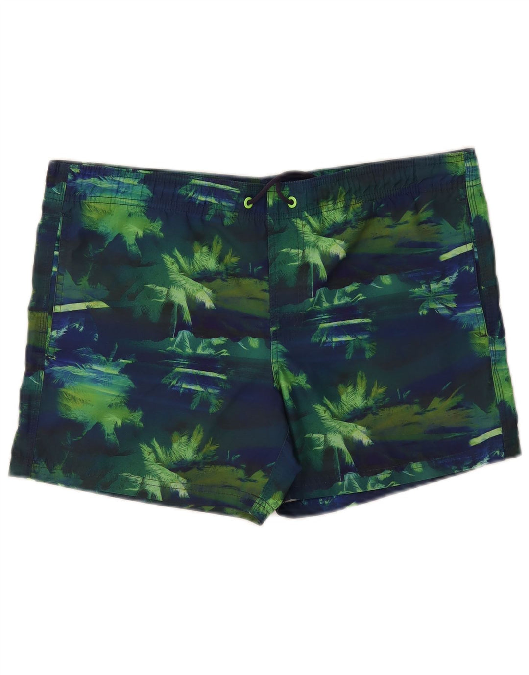 Pantaloncini da bagno da uomo Sundek medio blu navy color block in poliestere hawaiano
