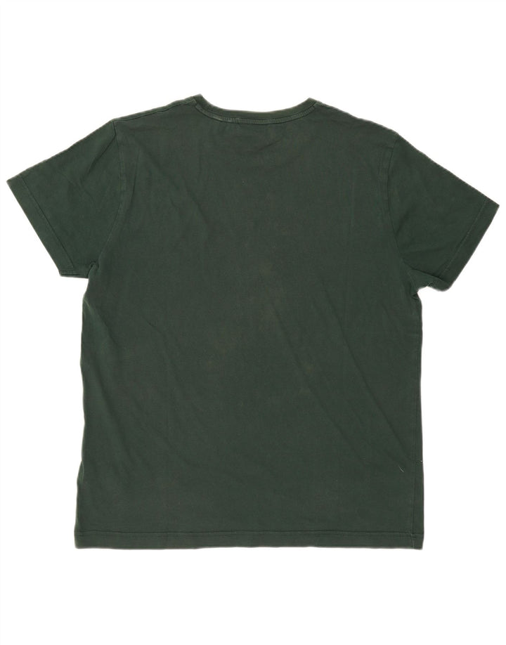 Gant T-shirt grafica da uomo Top grande in cotone verde