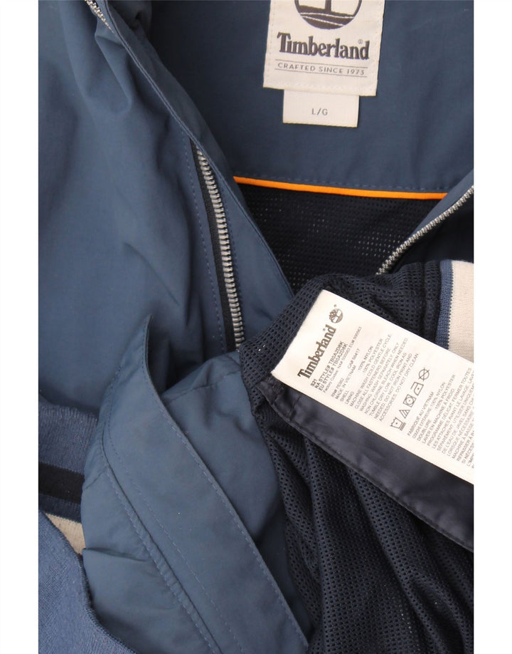 Giacca bomber da uomo Timberland grande in nylon blu navy